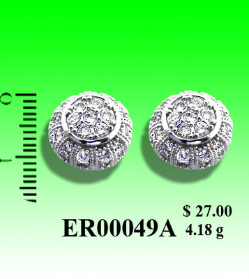 【ER00049A 廠家直銷 925銀飾 定制款耳環 銀飾批發】價格,廠家,圖片,其他耳飾,深圳市銀姿珠寶首飾-